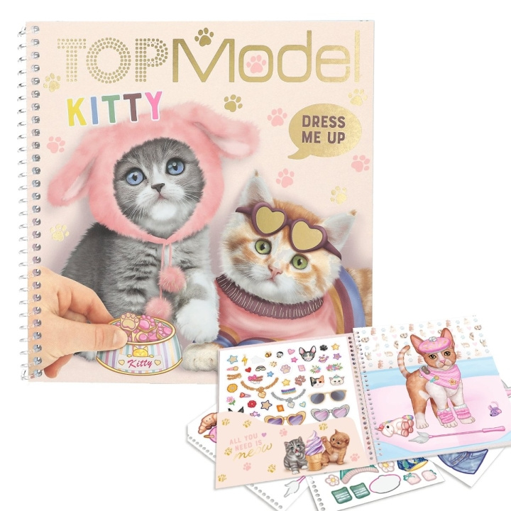 TOPModel Dress Me Up klistermærkebog KITTY (0412965) i gruppen LEGETØJ, BØRN & BABY / Legetøj / Hobbyartikler hos TP E-commerce Nordic AB (C81290)