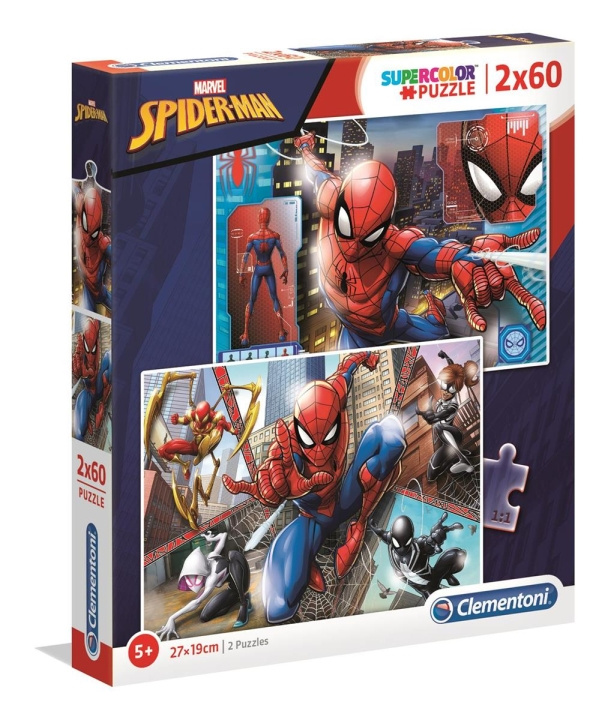 Clementoni 2x60 puslespil børn Spider-Man i gruppen LEGETØJ, BØRN & BABY / Legetøj / børns puslespil hos TP E-commerce Nordic AB (C81788)