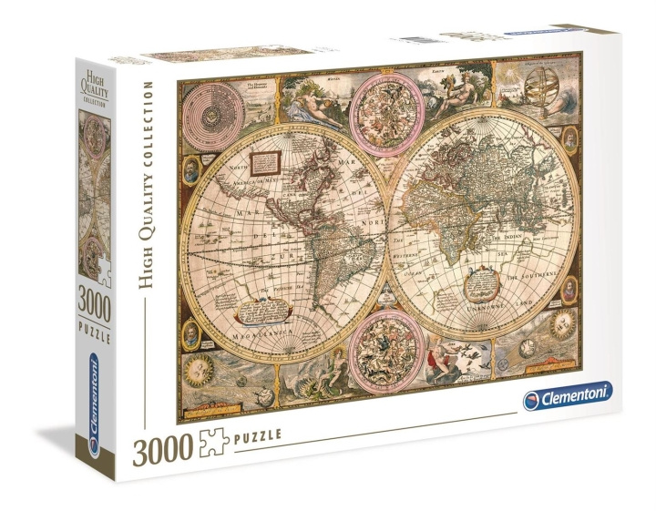 Clementoni 3000 brikker samling af gamle kort i høj kvalitet i gruppen SPORT, FRITID & HOBBY / Hobby / Puslespil hos TP E-commerce Nordic AB (C81794)