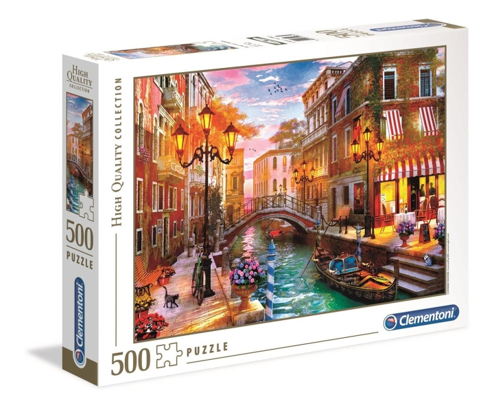 Clementoni 500 brikker i høj kvalitet Solnedgang over Venedig i gruppen LEGETØJ, BØRN & BABY / Legetøj / børns puslespil hos TP E-commerce Nordic AB (C81820)