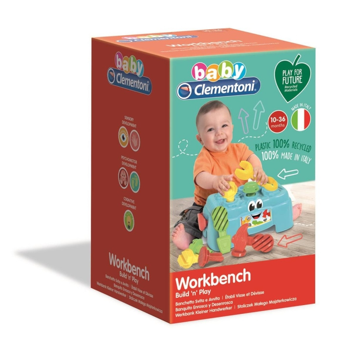 Clementoni Arbejdsbænk (100 % genbrug) i gruppen LEGETØJ, BØRN & BABY / Babyleg (0-3 år) / Aktivitetslegetøj hos TP E-commerce Nordic AB (C81869)