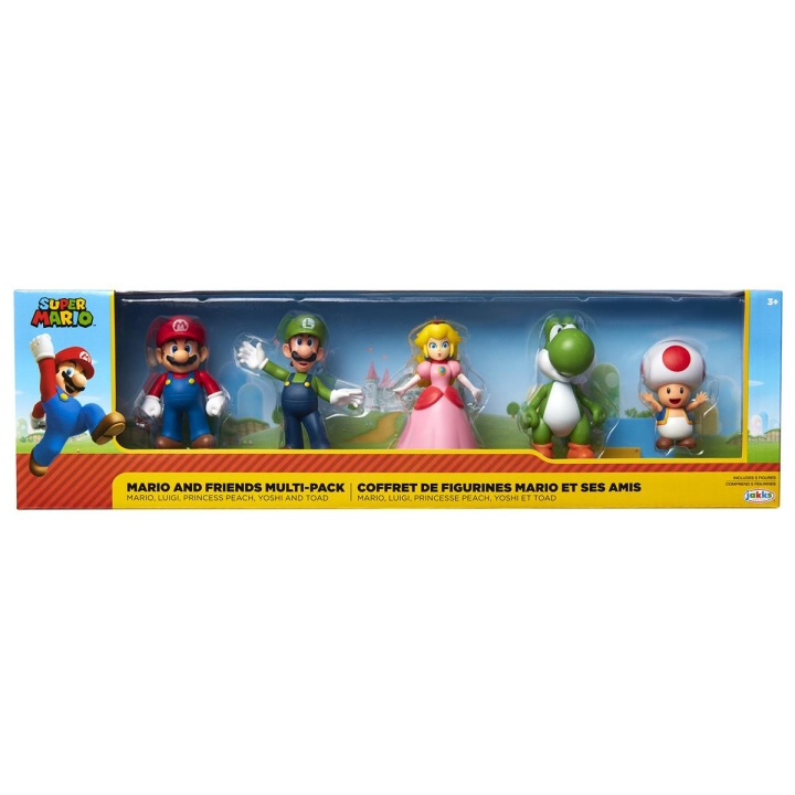 JAKKS Pacific Super Mario 2.5 Inch Limited Articulation Figure 5-Pack Mario & Friends i gruppen LEGETØJ, BØRN & BABY / Legetøj / Figurer, miniaturer og tilbehør hos TP E-commerce Nordic AB (C81877)