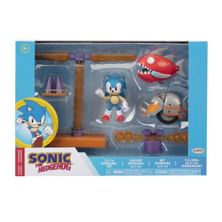 JAKKS Pacific Sonic the Hedgehog 2,5 tommer diorama-sæt Classic i gruppen LEGETØJ, BØRN & BABY / Legetøj / Figurer, miniaturer og tilbehør hos TP E-commerce Nordic AB (C81889)