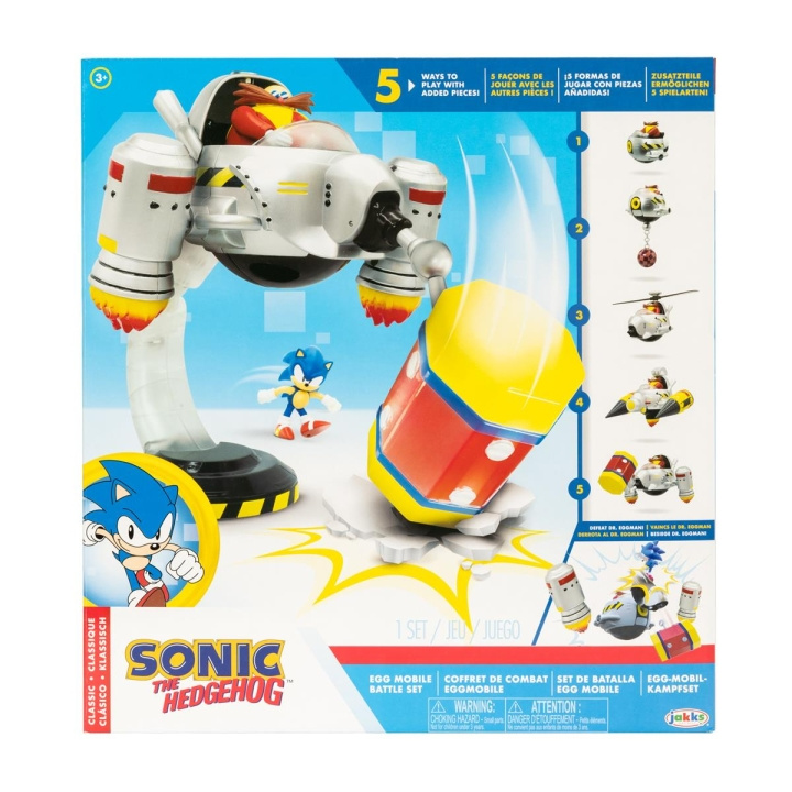 JAKKS Pacific Sonic the Hedgehog 2.5 Inch Playset Egg Mobile Battle Set i gruppen LEGETØJ, BØRN & BABY / Legetøj / Legesæt hos TP E-commerce Nordic AB (C81890)