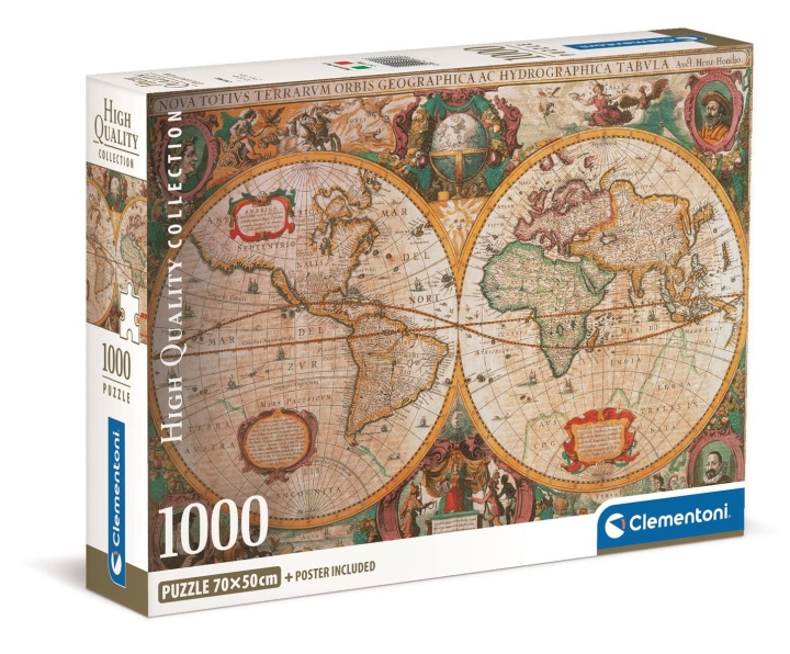 Clementoni 1000 stk CB samling af høj kvalitet OLD-MAP i gruppen SPORT, FRITID & HOBBY / Hobby / Puslespil hos TP E-commerce Nordic AB (C81954)