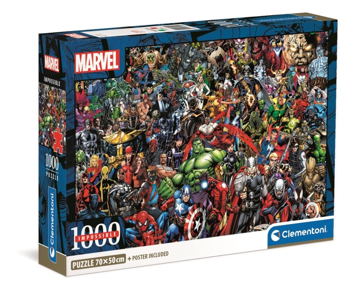 Clementoni 1000 brikker CB Impossible Puzzle Marvel Avengers i gruppen SPORT, FRITID & HOBBY / Hobby / Puslespil hos TP E-commerce Nordic AB (C81964)