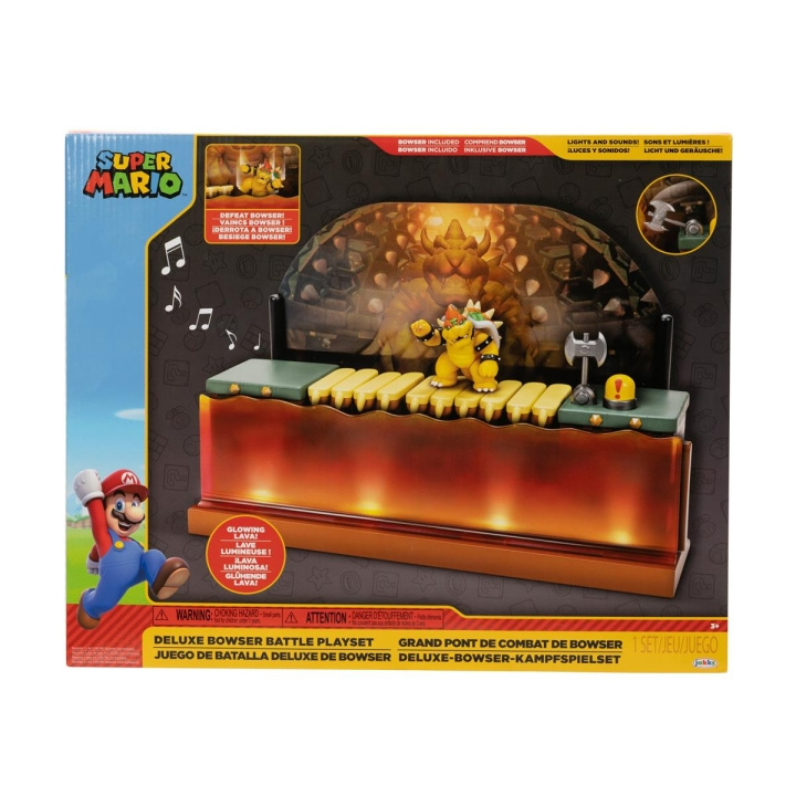 JAKKS Pacific Super Mario 2,5 tommer legesæt Deluxe Bowser Battle i gruppen LEGETØJ, BØRN & BABY / Legetøj / Legesæt hos TP E-commerce Nordic AB (C81988)