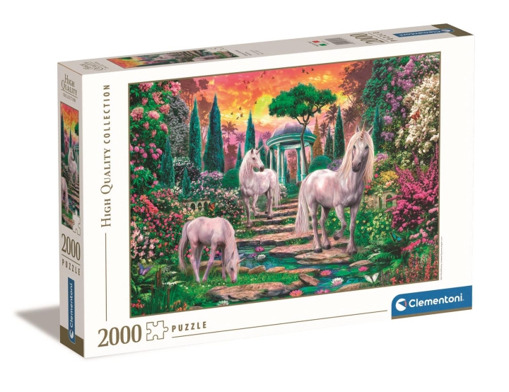 Clementoni 2000 stk. kollektion af høj kvalitet CLASSICAL GARDEN UNICORNS i gruppen SPORT, FRITID & HOBBY / Hobby / Puslespil hos TP E-commerce Nordic AB (C82011)