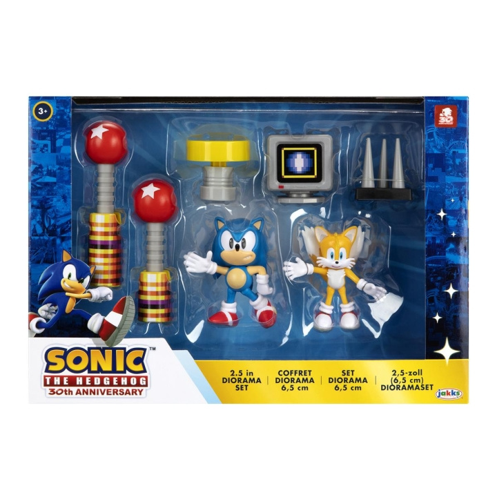 JAKKS Pacific Sonic the Hedgehog 2.5 Inch Diorama Set 30th Anniversary i gruppen LEGETØJ, BØRN & BABY / Legetøj / Figurer, miniaturer og tilbehør hos TP E-commerce Nordic AB (C82056)