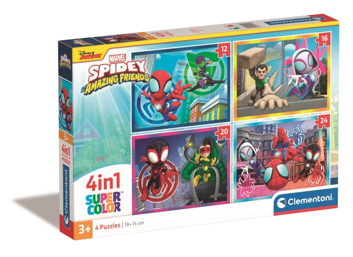 Clementoni 4 i 1-puslespil Spidey og hans fantastiske venner i gruppen LEGETØJ, BØRN & BABY / Legetøj / børns puslespil hos TP E-commerce Nordic AB (C82074)