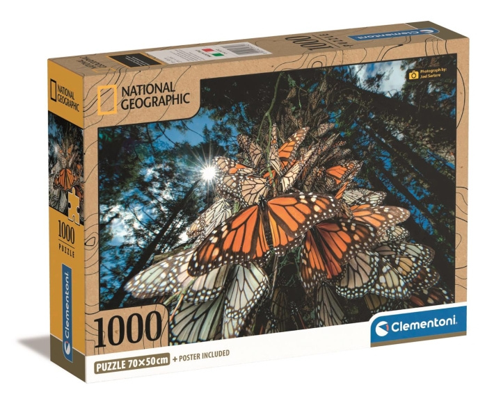 Clementoni 1000 stk CB Collection National Geographics Monarch Butterflies i høj kvalitet i gruppen SPORT, FRITID & HOBBY / Hobby / Puslespil hos TP E-commerce Nordic AB (C82092)
