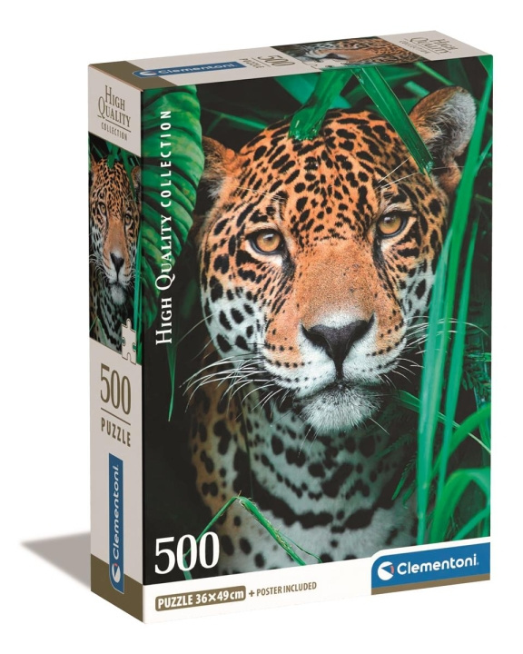 Clementoni 500 stk CB Collection Jaguar in the Jungle i høj kvalitet i gruppen LEGETØJ, BØRN & BABY / Legetøj / børns puslespil hos TP E-commerce Nordic AB (C82115)
