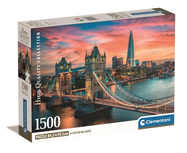 Clementoni 1500 stk CB High Quality Collection London Twilight i gruppen SPORT, FRITID & HOBBY / Hobby / Puslespil hos TP E-commerce Nordic AB (C82123)