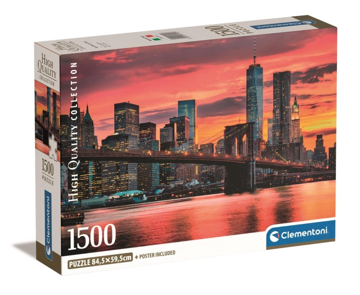 Clementoni 1500 stk CB High Quality Collection East River i skumringen i gruppen SPORT, FRITID & HOBBY / Hobby / Puslespil hos TP E-commerce Nordic AB (C82132)