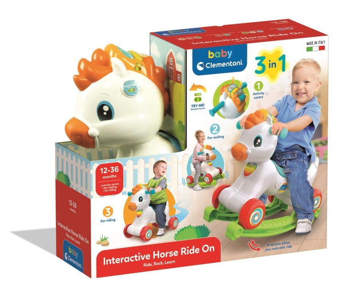 Clementoni Ride On 3 in 1 Horse i gruppen LEGETØJ, BØRN & BABY / Legetøj / Legetøjsbiler hos TP E-commerce Nordic AB (C82173)