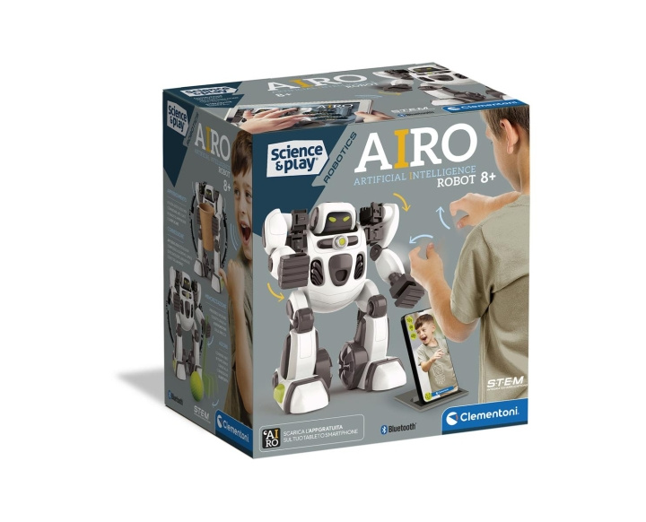 Clementoni AiRo Robot med kunstig intelligens i gruppen LEGETØJ, BØRN & BABY / Legetøj / Elektronik og medier / Interaktivt legetøj hos TP E-commerce Nordic AB (C82177)