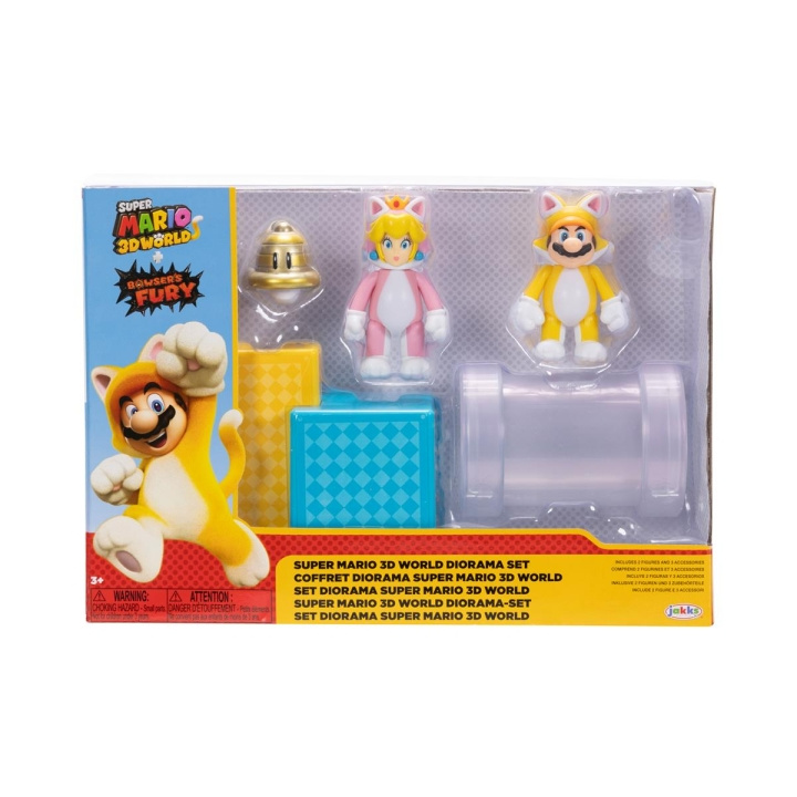JAKKS Pacific Super Mario 2,5 tommer diorama-sæt 3D World i gruppen LEGETØJ, BØRN & BABY / Legetøj / Figurer, miniaturer og tilbehør hos TP E-commerce Nordic AB (C82185)