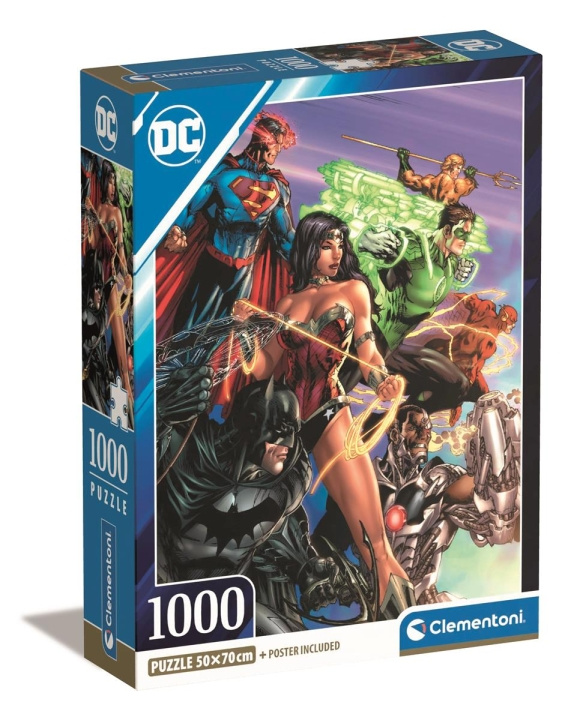 Clementoni 1000 stk CB Collection DC Comics af høj kvalitet i gruppen SPORT, FRITID & HOBBY / Hobby / Puslespil hos TP E-commerce Nordic AB (C82220)
