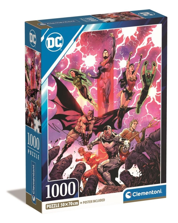 Clementoni 1000 stk CB Collection DC Comics i høj kvalitet (2) i gruppen SPORT, FRITID & HOBBY / Hobby / Puslespil hos TP E-commerce Nordic AB (C82221)
