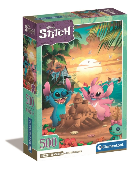 Clementoni 500 stk CB Disney Stitch i gruppen LEGETØJ, BØRN & BABY / Legetøj / børns puslespil hos TP E-commerce Nordic AB (C82232)