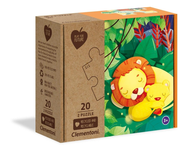 Clementoni 2x20 puslespil til børn bundet sammen (100 % genbrug) i gruppen LEGETØJ, BØRN & BABY / Legetøj / børns puslespil hos TP E-commerce Nordic AB (C82294)