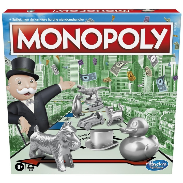 Hasbro Monopoly Classic (DK) i gruppen LEGETØJ, BØRN & BABY / Spil / Brætspil hos TP E-commerce Nordic AB (C83238)