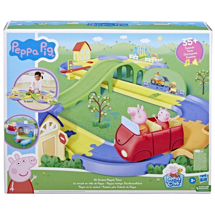 Hasbro Peppa Pig rundt omkring i Peppas by i gruppen LEGETØJ, BØRN & BABY / Legetøj / Legesæt hos TP E-commerce Nordic AB (C83268)
