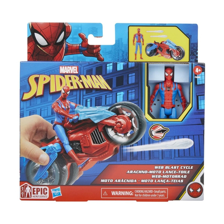 Spider-Man 4 tommer køretøj og figur i gruppen LEGETØJ, BØRN & BABY / Legetøj / Figurer, miniaturer og tilbehør hos TP E-commerce Nordic AB (C83271)