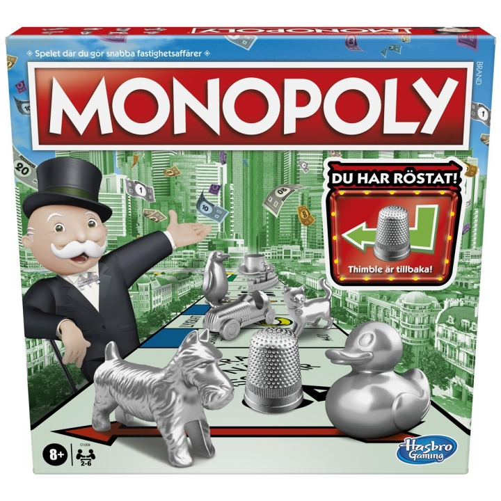 Hasbro Monopoly Classic (SE) i gruppen LEGETØJ, BØRN & BABY / Spil / Brætspil hos TP E-commerce Nordic AB (C83276)