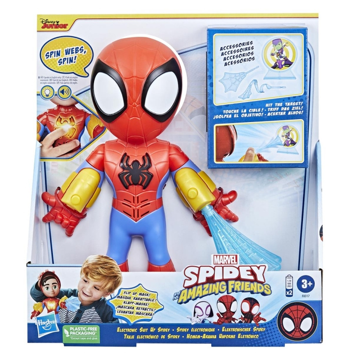 Spidey og hans fantastiske venner Elektronisk Spidey 10 tommer i gruppen LEGETØJ, BØRN & BABY / Legetøj / Figurer, miniaturer og tilbehør hos TP E-commerce Nordic AB (C83301)