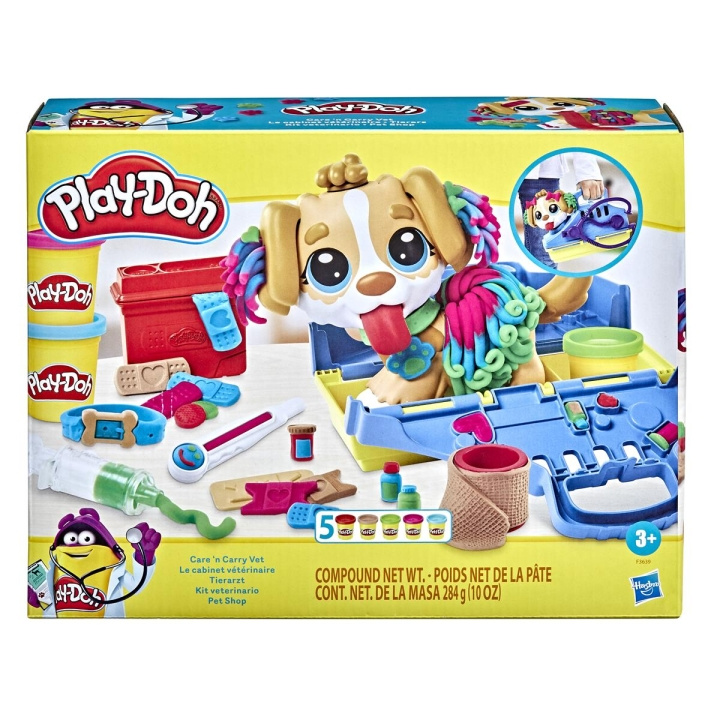 Play-Doh legesæt Care \'n Carry Vet i gruppen LEGETØJ, BØRN & BABY / Legetøj / Lege ler, lege sand og tilbehør hos TP E-commerce Nordic AB (C83304)