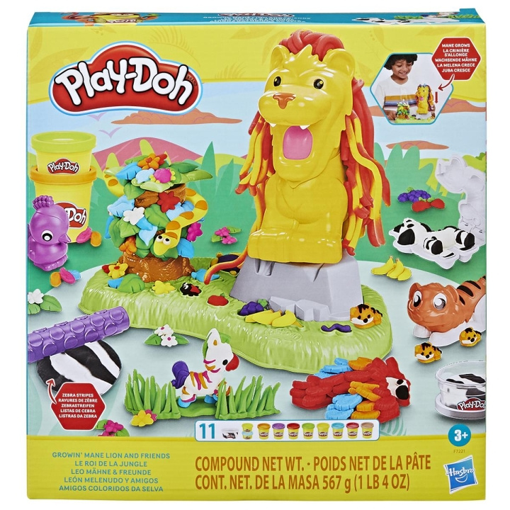 Play-Doh legesæt Grown Mane Lion og venner i gruppen LEGETØJ, BØRN & BABY / Legetøj / Lege ler, lege sand og tilbehør hos TP E-commerce Nordic AB (C83342)