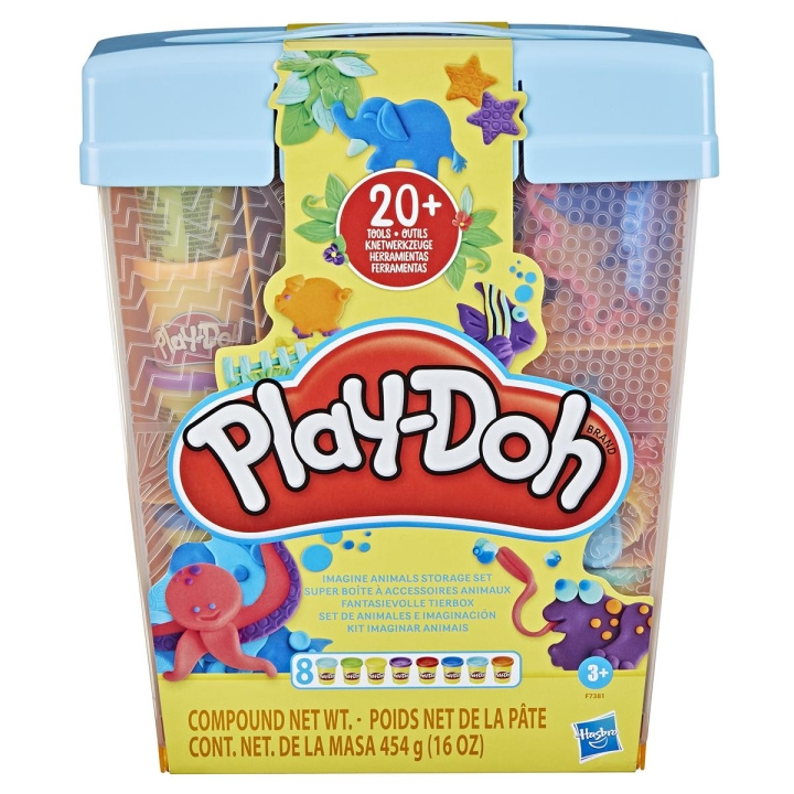 Play-Doh Playset Imagine Animals Opbevaringssæt i gruppen LEGETØJ, BØRN & BABY / Legetøj / Lege ler, lege sand og tilbehør hos TP E-commerce Nordic AB (C83367)