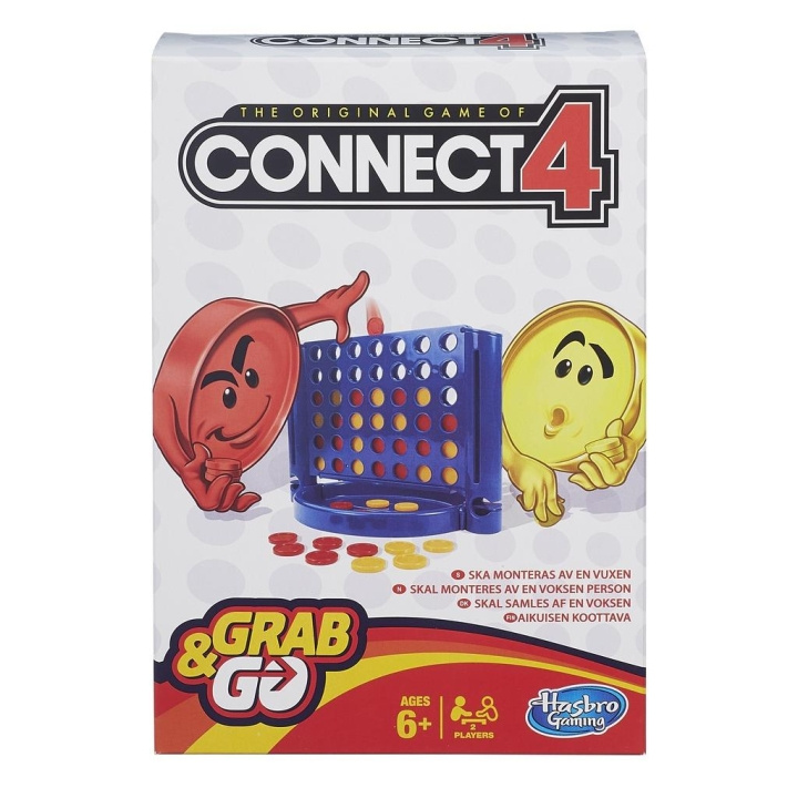 Hasbro Grab & Go Connect 4 i gruppen LEGETØJ, BØRN & BABY / Spil / Brætspil hos TP E-commerce Nordic AB (C83442)