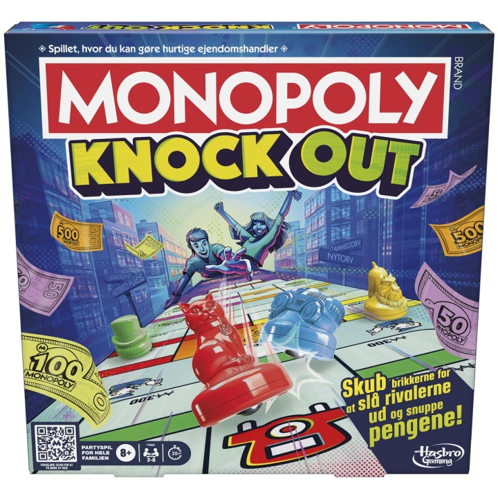 Hasbro Monopoly Knockout (DK) i gruppen LEGETØJ, BØRN & BABY / Spil / Brætspil hos TP E-commerce Nordic AB (C83452)