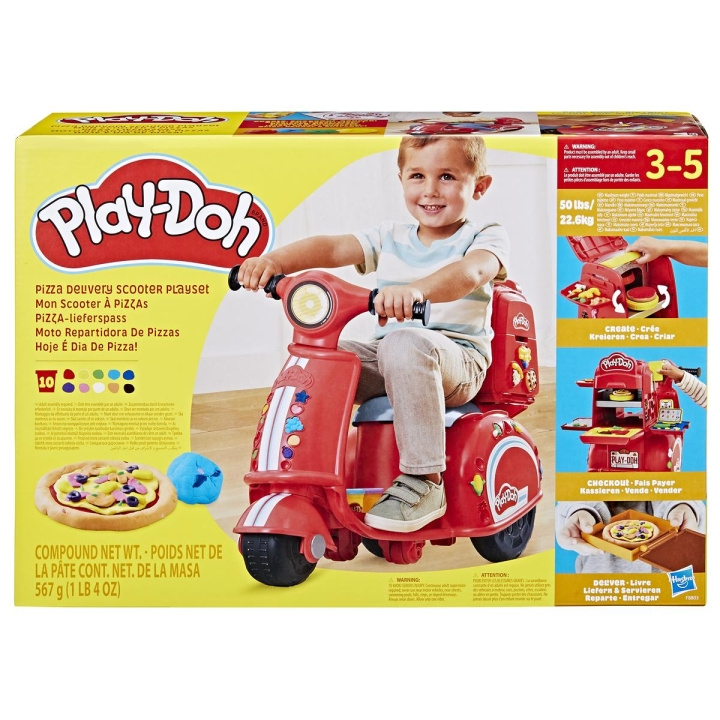 Play-Doh legesæt Pizza Delivery Scooter i gruppen LEGETØJ, BØRN & BABY / Legetøj / Lege ler, lege sand og tilbehør hos TP E-commerce Nordic AB (C83478)