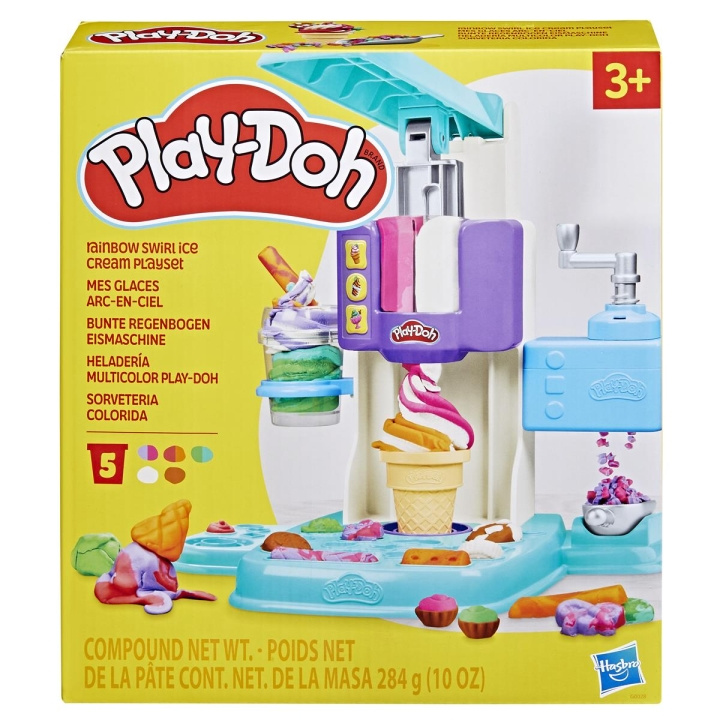 Play-Doh Kitchen Creations legesæt Rainbow Swirl Ice Cream i gruppen LEGETØJ, BØRN & BABY / Legetøj / Lege ler, lege sand og tilbehør hos TP E-commerce Nordic AB (C83503)