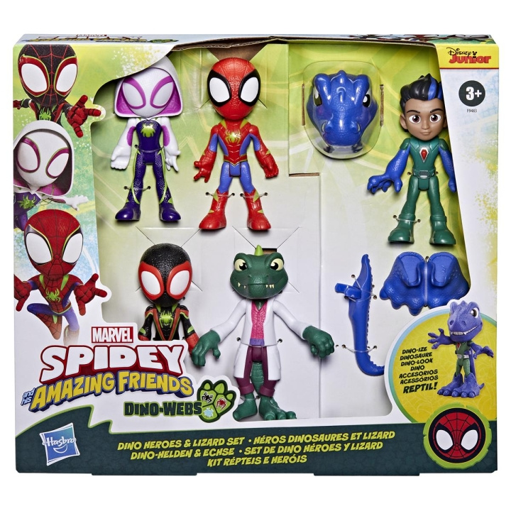 Spidey og hans fantastiske venner Dino Webs Heroes & Lizard Set i gruppen LEGETØJ, BØRN & BABY / Legetøj / Figurer, miniaturer og tilbehør hos TP E-commerce Nordic AB (C83511)