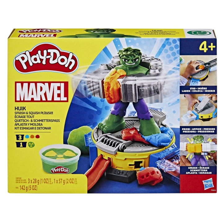 Play-Doh Marvel Hulk & Squish legesæt i gruppen LEGETØJ, BØRN & BABY / Legetøj / Lege ler, lege sand og tilbehør hos TP E-commerce Nordic AB (C83515)