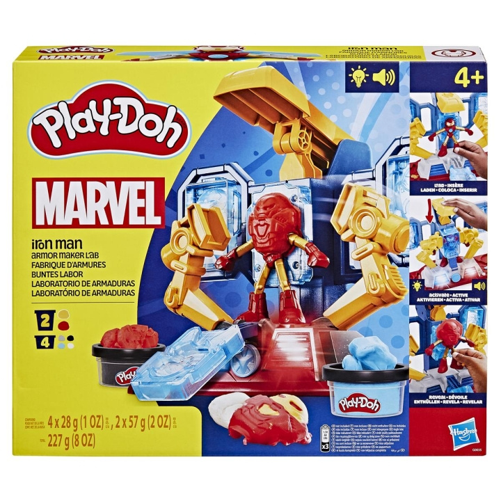 Play-Doh Marvel Iron Man Armor Maker Lab legesæt i gruppen LEGETØJ, BØRN & BABY / Legetøj / Lege ler, lege sand og tilbehør hos TP E-commerce Nordic AB (C83516)
