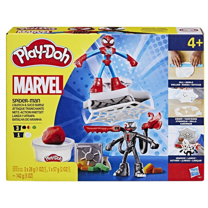 Play-Doh Marvel Spider-Man Launch & Slice legesæt i gruppen LEGETØJ, BØRN & BABY / Legetøj / Lege ler, lege sand og tilbehør hos TP E-commerce Nordic AB (C83517)