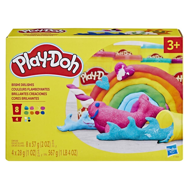 Play-Doh Compound Bright Delights flerfarvet pakke i gruppen LEGETØJ, BØRN & BABY / Legetøj / Lege ler, lege sand og tilbehør hos TP E-commerce Nordic AB (C83529)