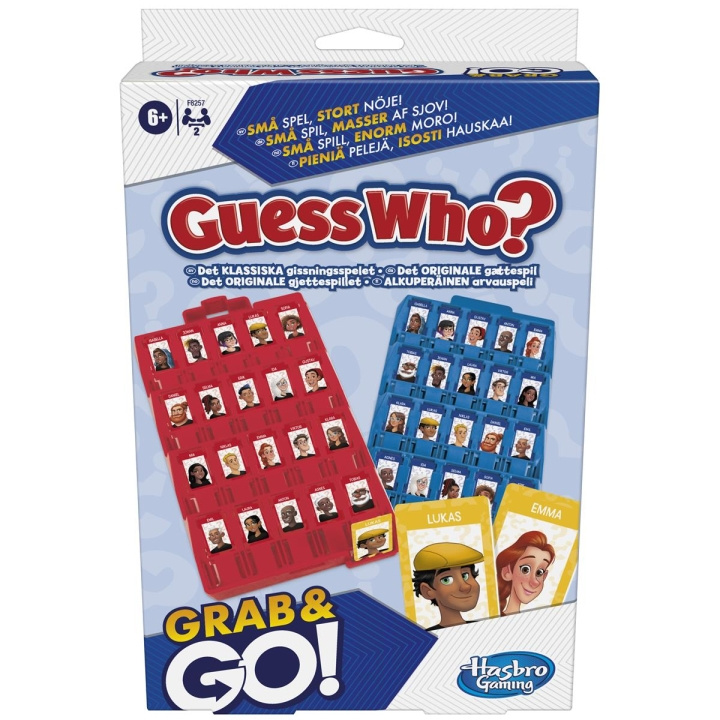 Hasbro Grab & Go Guess Who i gruppen LEGETØJ, BØRN & BABY / Spil / Brætspil hos TP E-commerce Nordic AB (C83534)