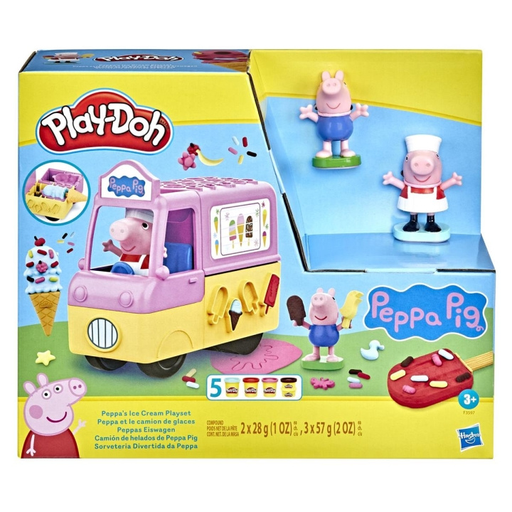 Play-Doh Peppa Pig Playset Peppa\'s Ice Cream Playset i gruppen LEGETØJ, BØRN & BABY / Legetøj / Lege ler, lege sand og tilbehør hos TP E-commerce Nordic AB (C83547)