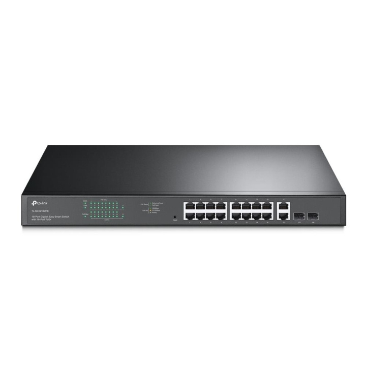 TP-Link 18-port Gigabit Easy Smart Switch med 16-port PoE+ i gruppen COMPUTERTILBEHØR / Netværk / Switches hos TP E-commerce Nordic AB (C83824)