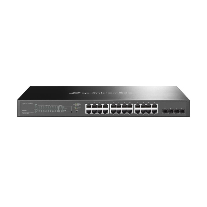 TP-Link JetStream 24-Port 10/100Mbps + 4-Port Gigabit Smart Switch med 24-Port PoE+ i gruppen COMPUTERTILBEHØR / Netværk / Switches hos TP E-commerce Nordic AB (C83828)