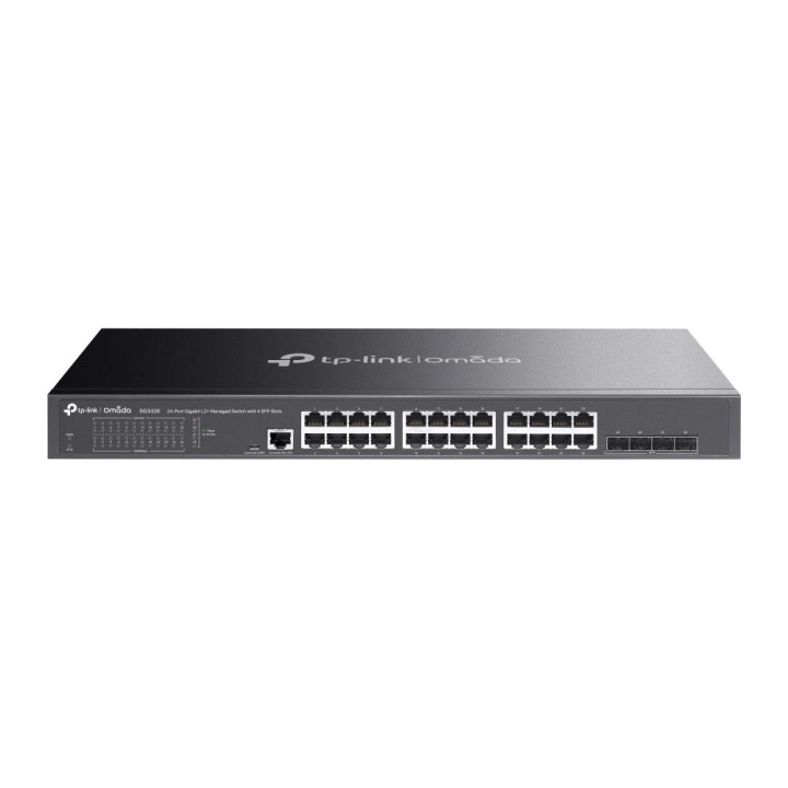 TP-Link JetStream 24-Port Gigabit L2 Managed Switch med 4 SFP-slots i gruppen COMPUTERTILBEHØR / Netværk / Switches hos TP E-commerce Nordic AB (C83840)