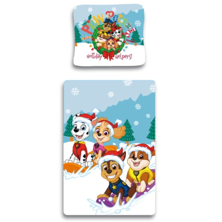 BrandMac Sengelinned - Voksenstørrelse 140 x 200 cm - Paw Patrol Winter (1029214) i gruppen LEGETØJ, BØRN & BABY / Børnetekstiler / Sengetøj / Sengetøj til juniorer hos TP E-commerce Nordic AB (C84089)