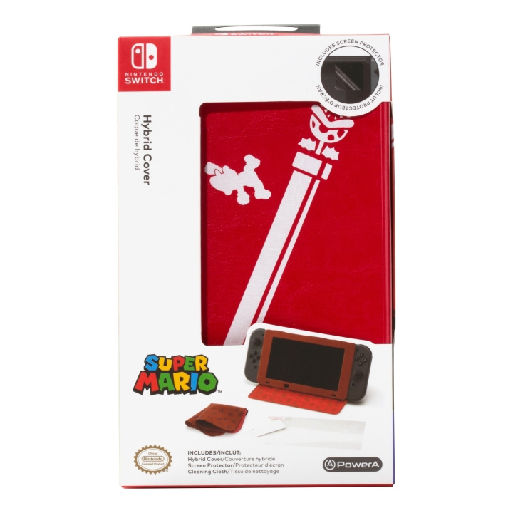 PowerA Hybrid-cover - Mario i gruppen HJEMMEELEKTRONIK / Spilkonsoller og tilbehør / Nintendo Switch / Tilbehør hos TP E-commerce Nordic AB (C85190)