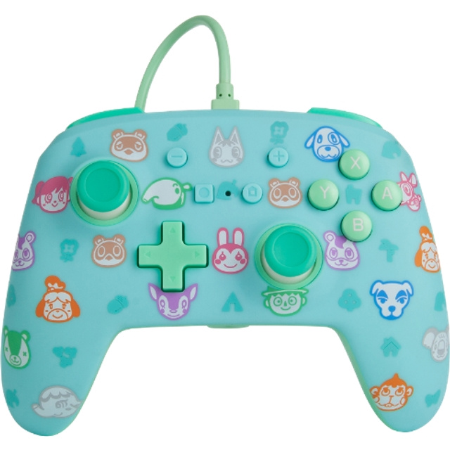 PowerA Nintendo Switch Controller med ledning - Animal Crossing i gruppen HJEMMEELEKTRONIK / Spilkonsoller og tilbehør / Nintendo Switch / Tilbehør hos TP E-commerce Nordic AB (C85249)